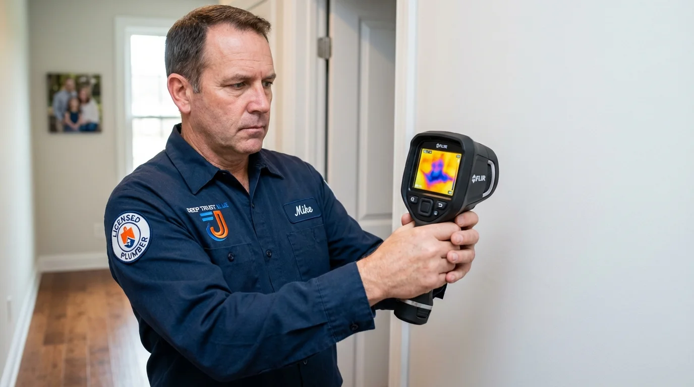 Thermal imaging leak detection by Johns Plumbing LLC in Miami